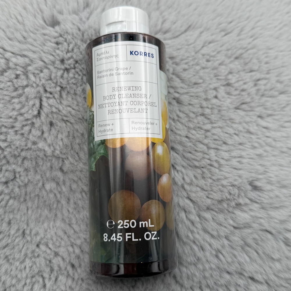 Korres Renewing Body Cleanser 8.45 oz Santorini Grape NEW